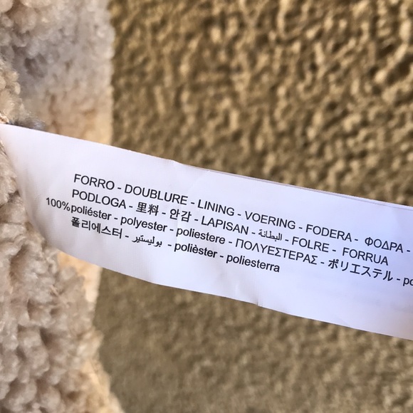 Zara shearling hooded jacket - Picture 7 of 9